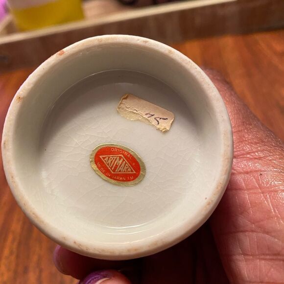 Original Artmark Sake bottle made in Japan TM crackle glaze finish - Picture 4 of 4